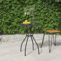 Merkloos Gartentisch, Anthrazit, 50 x 50 x 72 cm, aus Stahl