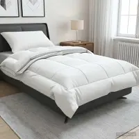 Merkloos Steppdecke für alle Jahreszeiten, 140 x 200 cm, aus Wolle