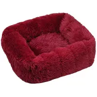 Sonstiges Orthopädisches Hundebett Rechteckig Fluffy Wolke M 66x55cm Weinrot