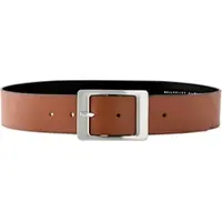 Bonprix Ledergürtel , Gr. 90, braun, Leder, Gürtel Ledergürtel, aus Büffelleder, bequeme Passform, unifarbenes Design, Casual Stil
