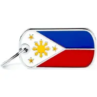 My Family Philippinen Flaches Haustier-etikett