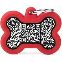 My Family Hushtag Plus Qr Code Bone Haustiermarke
