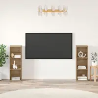 Merkloos Modulares TV-Möbel-Set aus Eiche