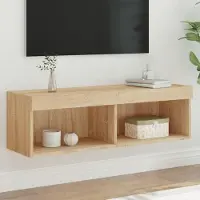 Merkloos TV-Schrank aus Sonoma-Eiche mit modernem Wandmontagesystem