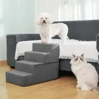 Nuxie PREMIUM Hundetreppe mit 4 Stufen, Rampe, Podest und Schlafplatz – 4-in-1, 60 cm
