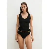Marc O'Polo Unterhemd , Damen, Gr. M, N-Gr, schwarz, Jersey, Obermaterial: 87% Modal, 13% Elasthan, Unterhemden Unterhemd, Jersey im Materialmix mit TENCEL Modal