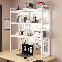 Sonstiges Schreibtischregal Weiß 3 Ebenen 100cm Wohnheim Büro Arbeitszimmer Aufsatz