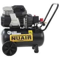 Nuair Sil Air 244/24 - Elektrischer Kompressor mit Wagen - Motor 1.5 PS, 24 Lt, oilless, leise
