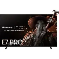Hisense 65 '' E7S Pro | Hi-QLED Smart TV 4K 144 Hz, 165,1 cm (65"), 3840 x 2160 Pixel, DLED, Smart-TV, WLAN, Schwarz