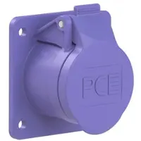 Pce 363f8v CEE-Anbausteckdose gerade 60x70mm 16A 3p 24VAC 50/60Hz IP44/IP54 TWIST