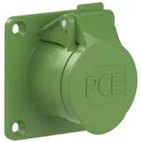 Pce 383-2v CEE-Anbausteckdose gerade 70x70mm 16A 3p 24/42VAC 300Hz IP44/IP54 TWIST 3832v