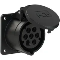 Pce 317-7f7v CEE-Anbausteckdose (75x75mm) 16A 7p 7h IP44/IP54 3177f7v