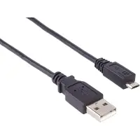 PremiumCord KU2M07F, 0,75 m, USB A, Micro-USB B, USB 2.0, 0,48 Gbit/s, Schwarz