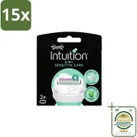 Wilkinson 15 x Intuition Sensitive Care Ersatzklingen für empfindliche Haut - Vorratspackung - 15 Stücke