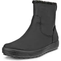Ecco Reißverschlussstiefel "SOFT 7 TRED" Klassik-Winterboots mit Profilsohle, waterproof