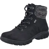 Rieker Z7220 Stiefeletten Schwarz/Anthrazit Größe EU 38