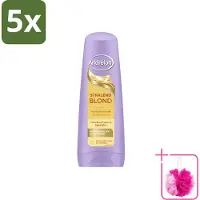 Unilever 5 x Andrélon Stralend Blond Conditioner - 200 ml - Sparpackung - 5 Stücke