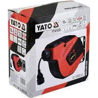 YATO YT-81220, Schwarz, Rot, Polyvinylchlorid (PVC), 1 AC-Ausgänge, Typ E, Typ E, 20 m