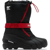 Sorel BIG Kids Flurry Boot black bright red (011) 39