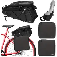 Trizand Fahrradtasche 25516 für Gepäckträger Schwarz