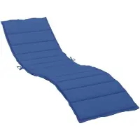 vidaXL Sonnenliegen Auflage Liegenpolster Sitzkissen Sitzpolster Gartenliege Terrasse Balkon Liegenauflage Kissen Länge 200 cm Breite 50 cm Königsblau 200 x 70 x 3 cm