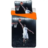 BrandMac Bettwäsche Set Basketball 2tlg. 135x200 cm + 80x80 cm 100% Baumwolle