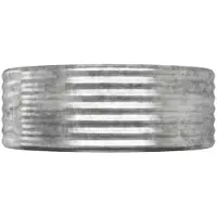 vidaXL Hochbeet Verzinkter Stahl oval Gemüsebeet Pflanzbeet Blumenkübel Metall für Garten Terrasse Balkon Gemüse Kräuter Blumen Anzucht Silber249 x 100 x 36 cm