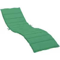 vidaXL Sonnenliegen Auflage Liegenpolster Sitzkissen Sitzpolster Gartenliege Terrasse Balkon Liegenauflage Kissen Länge 200 cm Breite 50 cm Grün 200 x 70 x 3 cm