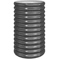 vidaXL Hochbeet Verzinkter Stahl oval Gemüsebeet Pflanzbeet Blumenkübel Metall für Garten Terrasse Balkon Gemüse Kräuter Blumen Anzucht Anthrazit40x40x68 cm