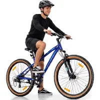 Sun baby Mountainbike 27.5 Zoll MTB Shimano 21 Gänge Federung Scheibenbremsen Ständer Rahmen M 17 Zoll Verdant Shred blau