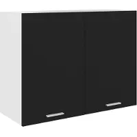 vidaXL Küchenschrank Hängeschrank und Unterschrank für Küchenzeile Einbauküche Modulküche Stauraum Aufbewahrung aus Spanplatte zum Selbstaufbau Hängeschrank 80cm Weiß