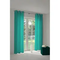 Adam Audio Vorhang ADAM "Graphic Ventus" Gr. 1, blau (petrol), B:145cm H:145cm, Jacquard, Baumwolle (Bio-Baumwolle), Gardinen, Vorhang, aus 100% Bio-Baumwolle