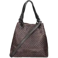 Gave Lux Araminta Shopper aus gewebtem Wildleder Verstellbare Griffe und Schulterriemen Taupe Mediun UNICA 32x29x17 cm