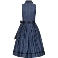 Nübler Dirndl NÜBLER "Midi Dirndl Caro", Damen, Gr. 44, EURO, blau, Obermaterial: 50% Polyester PES. 50% Viskose CV., Kleider Dirndl