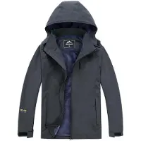 Merkloos Wasserdichte, thermische Ski- und Snowboardjacke mit Fleece-Futter