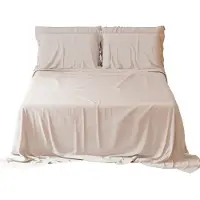 Merkloos Omgoods – s weißes Bettwäsche-Set für ein Doppelbett – Komplet mit Spannbettlaken und Kopfkissenbezügen