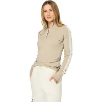 Super.natural W Colorado Zip Turtleneck white pepper/fresh white (71I) M