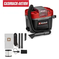 Einhell Akku-Nass- & Trockensauger TP-VC 18/10 Li BL L-Solo | 18 V | 180 mbar | 1,8 m Schlauch | 10 L | inkl. Zubehör