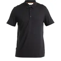 Icebreaker Herren Merino 150 Tech Lite III Poloshirt Black L