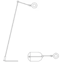 Martinelli Luce L'Amica LED-Stehleuchte, schwarz