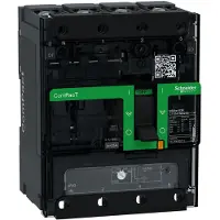 Schneider Electric C11F4TM025B Kompaktleistungsschalter ComPacT NSXm 25 A mit TM25D 4P/4T 36kA/415V Sammelschiene