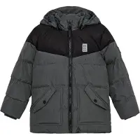 Lego Wear Steppjacke - LWJebel 733 - Grau/Schwarz - - 6 Jahre (116) - Daunenjacken