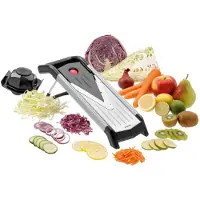 Bartscher Mandoline für präzises Schneiden von Gemüse und Obst, Serie 50, mit Restehalter