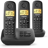 Gigaset Schwarzes dect-schnurlostelefon BASIC100ATRIONOIR