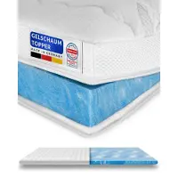 AM Qualitätsmatratzen | Premium Gelschaum-Topper | 90x190 cm | 6 cm Höhe | Matratzentopper | 90/190 | Gel Topper