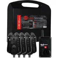 Carp Sounder Funkbissanzeiger Carp Sounder ROC XRS ACC Bissanzeiger-Set 4+1 versch. Farben