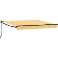 vidaXL Ausziehbare Markise Sand 3 x 2,5 m 100% Polyester und Aluminium