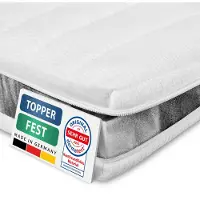AM Qualitätsmatratzen | Basic Topper | 120x200 cm | fest | 6 cm Höhe | Matratzentopper | 120/200 | Komfortschaum Topper