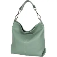Merkloos Omgoods – Italienische Ledertasche für Damen, im Hobo-Stil