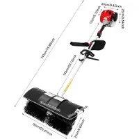 StarTech.com Benzin-Kehrbesen 52 cm³ - Handgeführtes Modell - Leicht - Für Rasen, Kunstrasen, Laub und Schnee